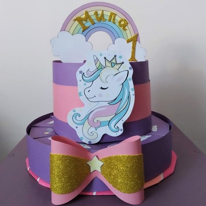 Торта од хартија Unicorn